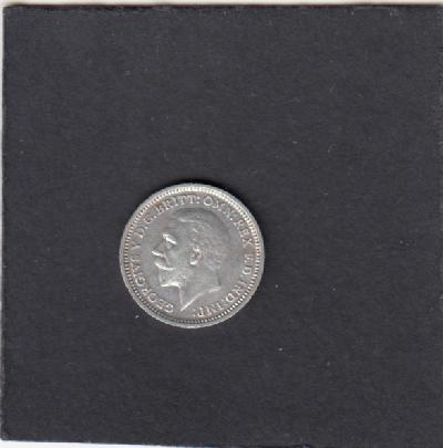 Beschrijving: 3 Pence  GEORGIUS V  